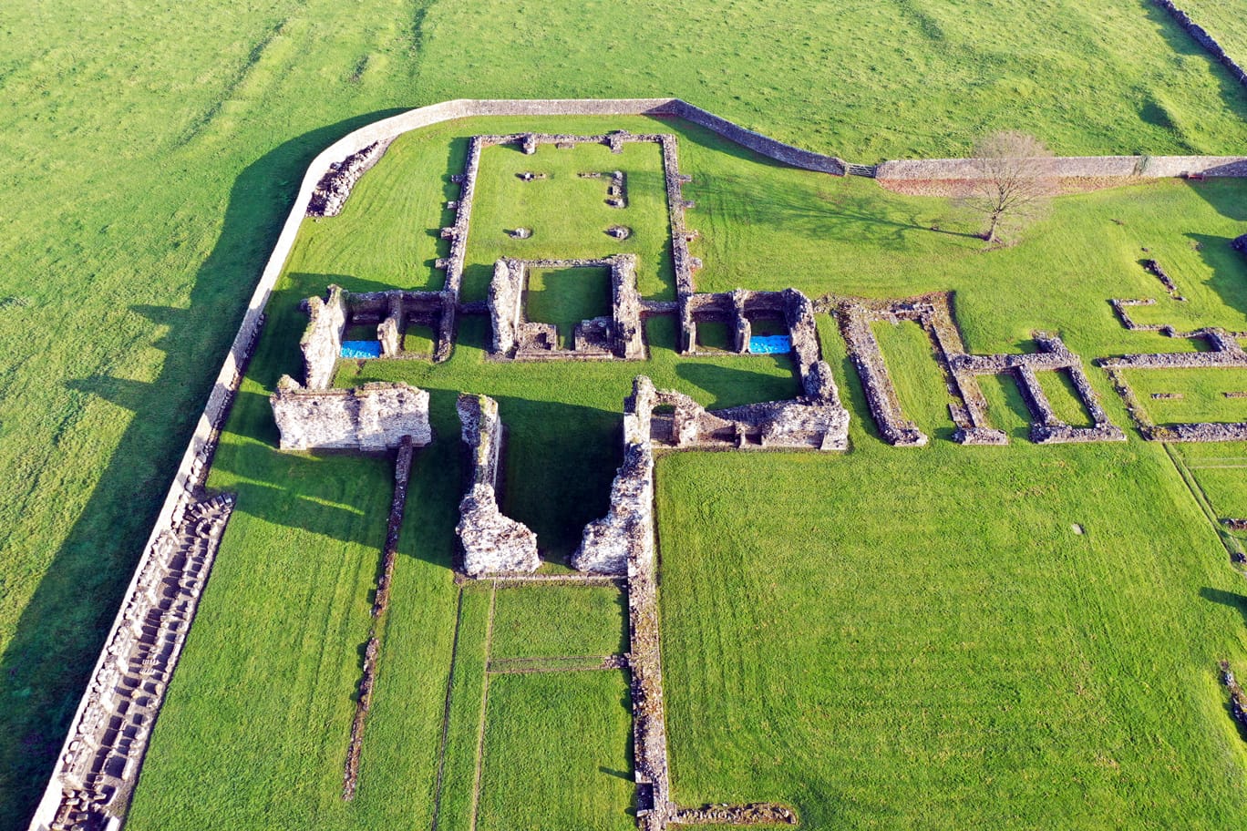 Sawley Abbey aerial